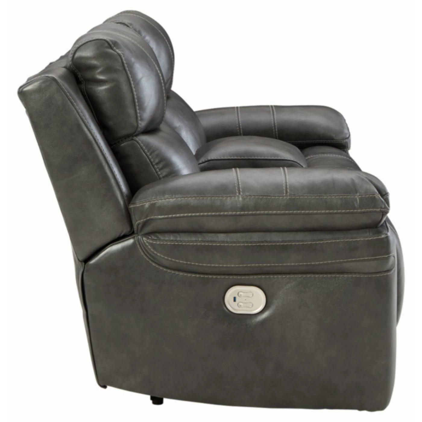 Cheapest 👍 Loveseats Signature Design By Ashley Edmar Power Reclining Loveseat With Adjustable Headrest 👍 - Image 4