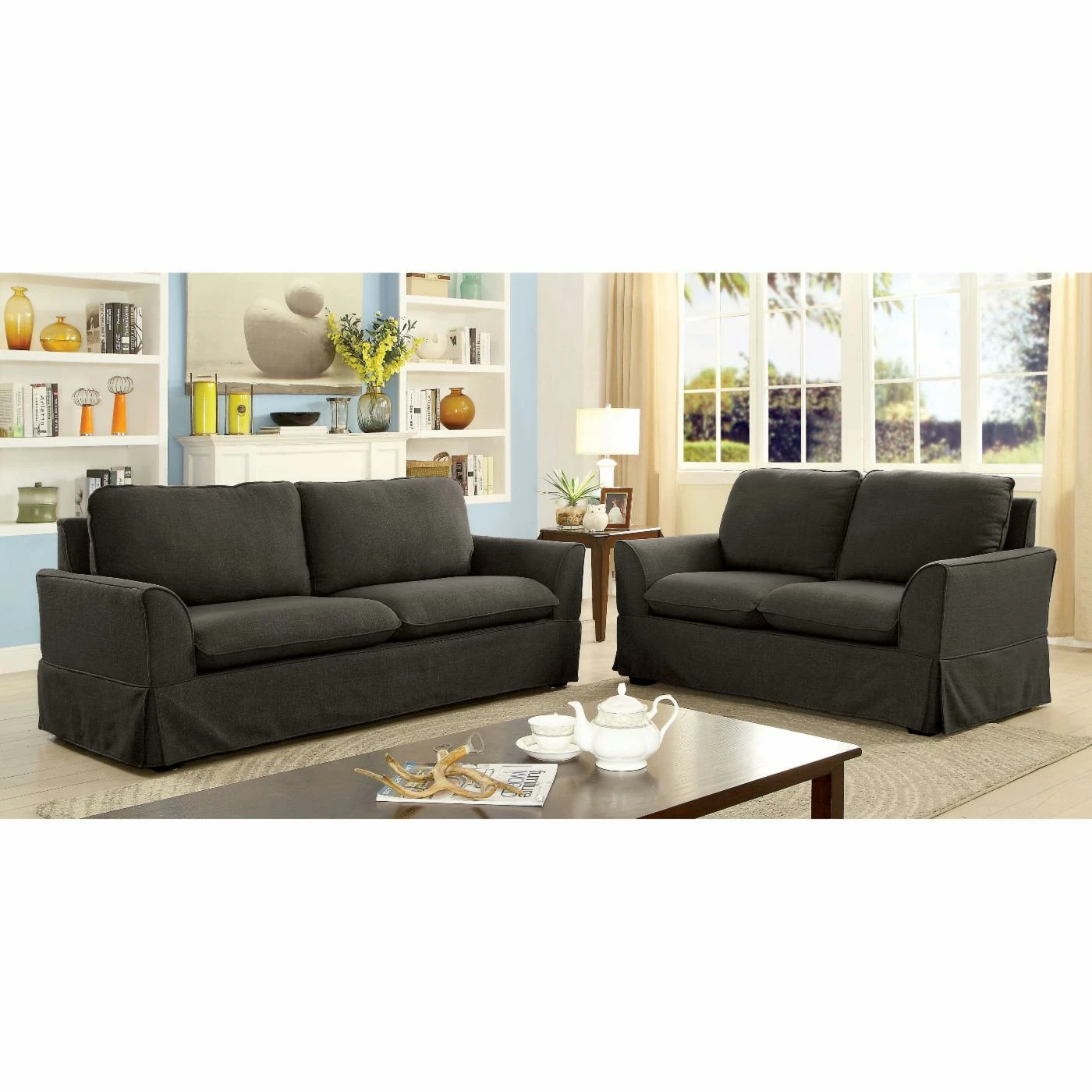 Deals 🎉 Loveseats Furniture Of America Dean Love Seat 💯 - Image 4