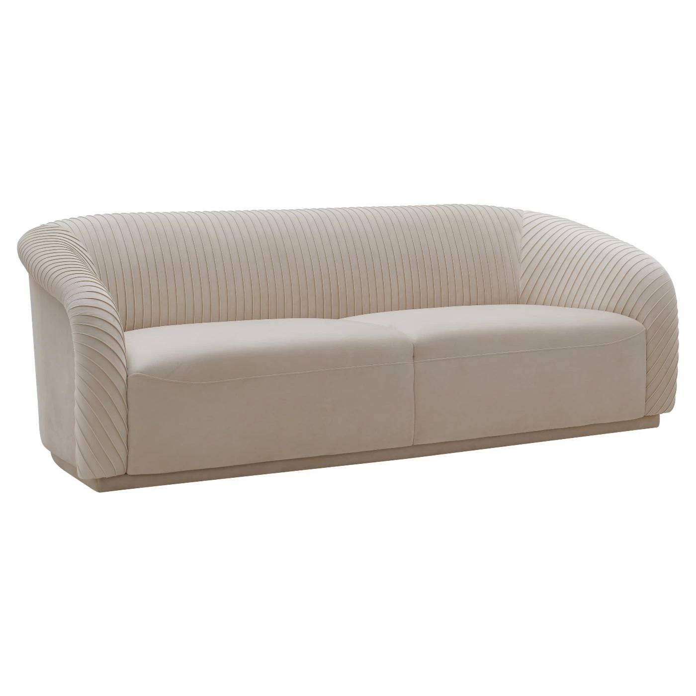 Coupon π Sofas TOV Furniture Yara Pleated Velvet Sofa π - Image 3