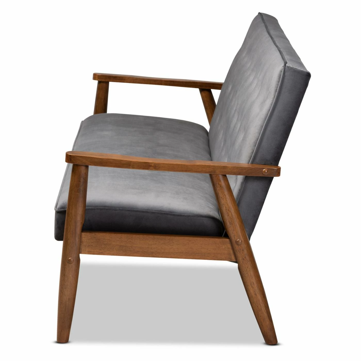 Discount ❤️ Sofas Baxton Studio Sorrento Velvet Tufted Sofa 😍 - Image 4