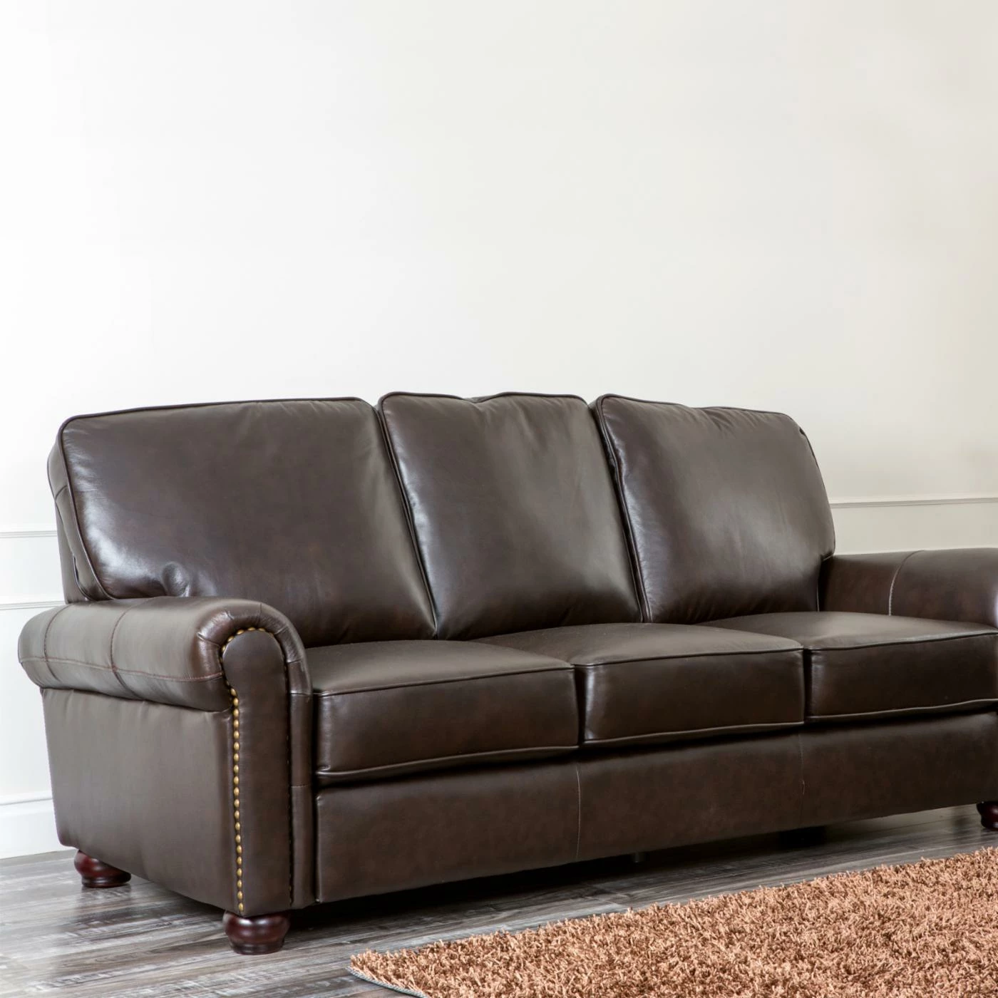 Cheapest ๐ Sofa Sets Abbyson London Brown Leather Chair And Sofa Set โจ - Image 6