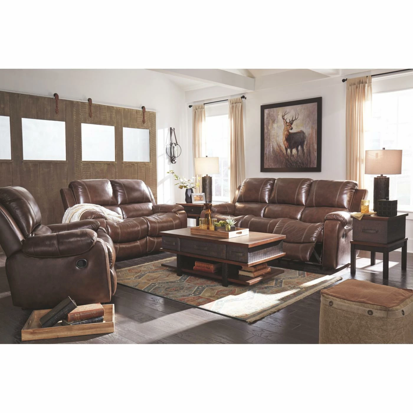 Discount 🎁 Sofas Signature Design By Ashley Rackingburg Reclining Sofa 🛒 - Image 6