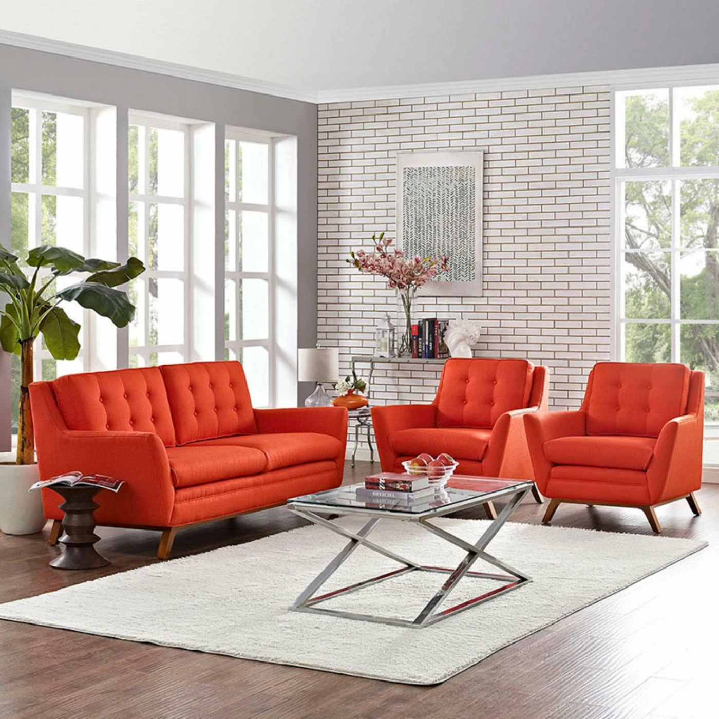 Buy 🎉 Sofa Sets Modway Beguile 3 Piece Loveseat Set 👍 - Image 6
