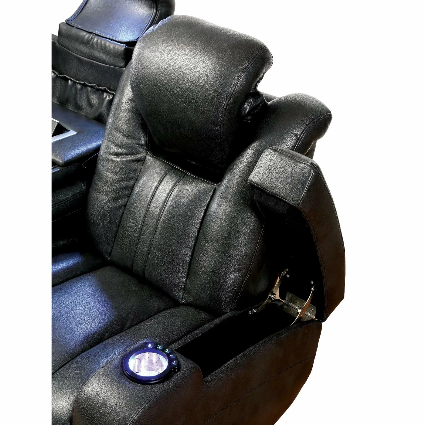 Best deal 🔥 Sofas Furniture Of America Somarr Contemporary Style Leatherette Recliner Sofa 🔔 - Image 6