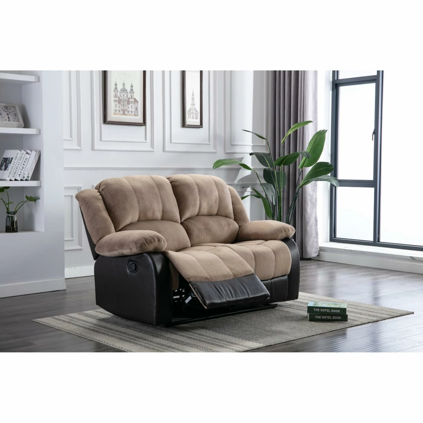 Cheapest 🌟 Loveseats NH Designs Champion And Faux Leather Motion Loveseat 👍 - Image 6