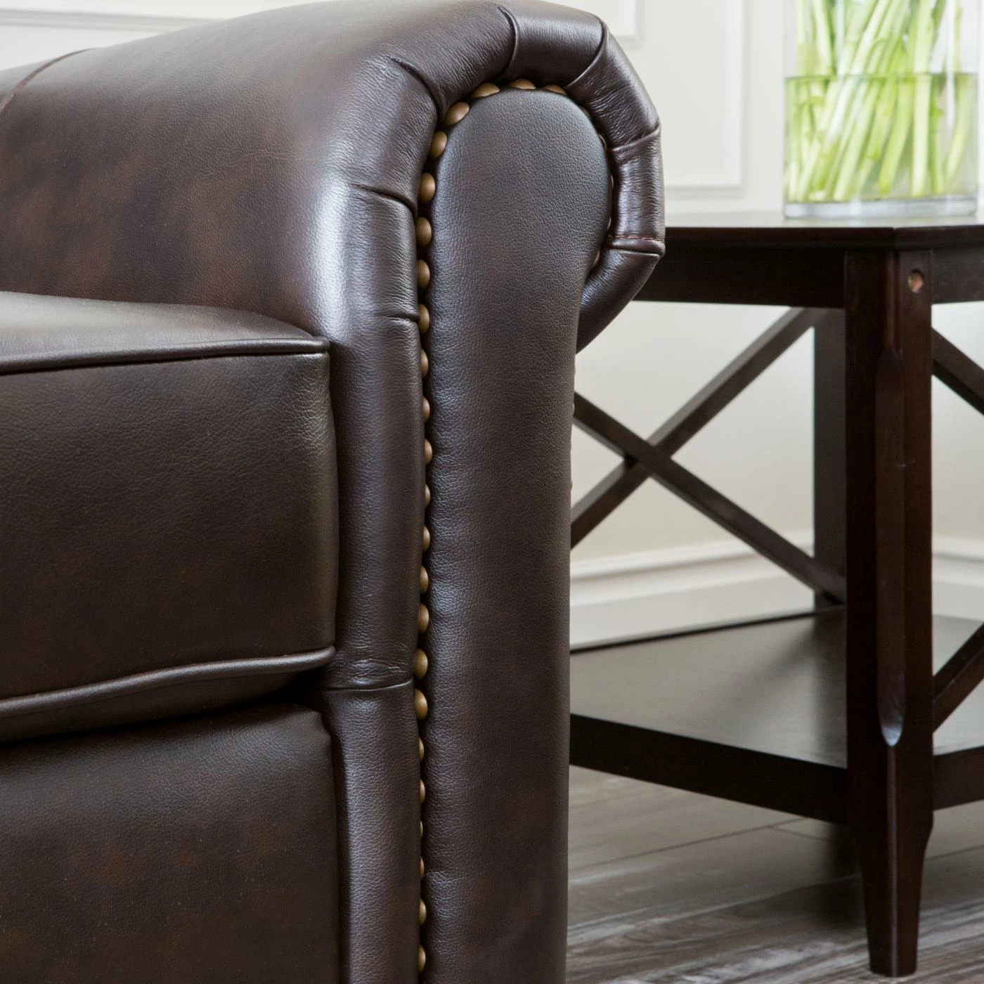 Cheapest ๐ Sofa Sets Abbyson London Brown Leather Chair And Sofa Set โจ - Image 7