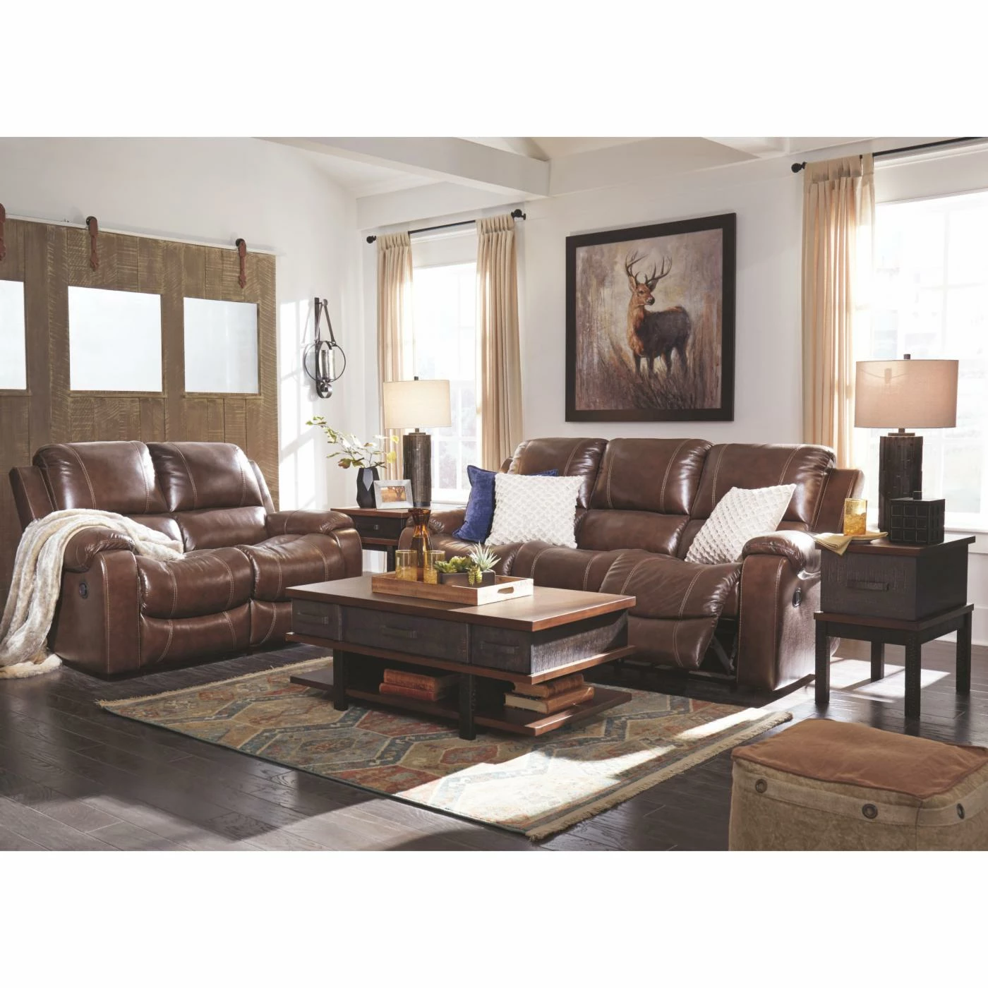 Discount 🎁 Sofas Signature Design By Ashley Rackingburg Reclining Sofa 🛒 - Image 7