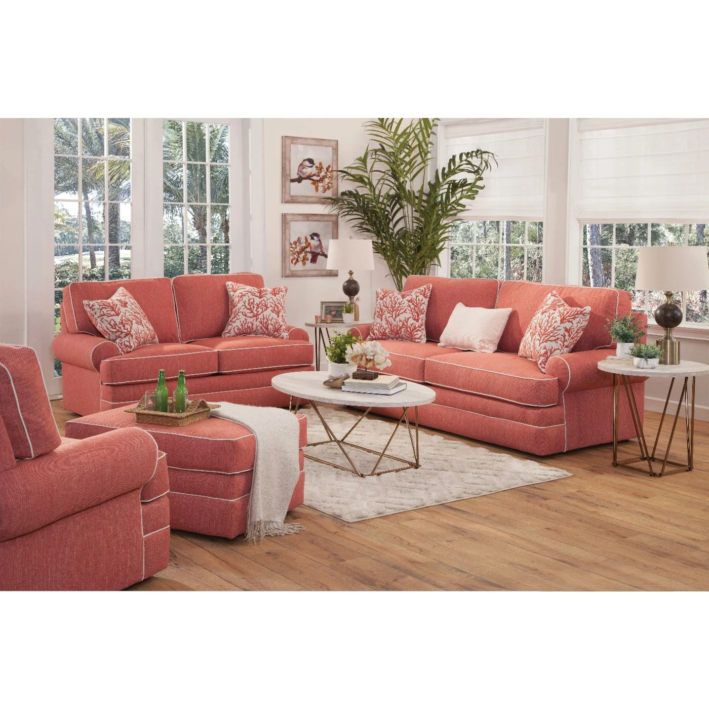 Discount 🌟 Loveseats American Furniture Classics Coral Springs Loveseat With Two Matching Pillows 🌟 - Image 7