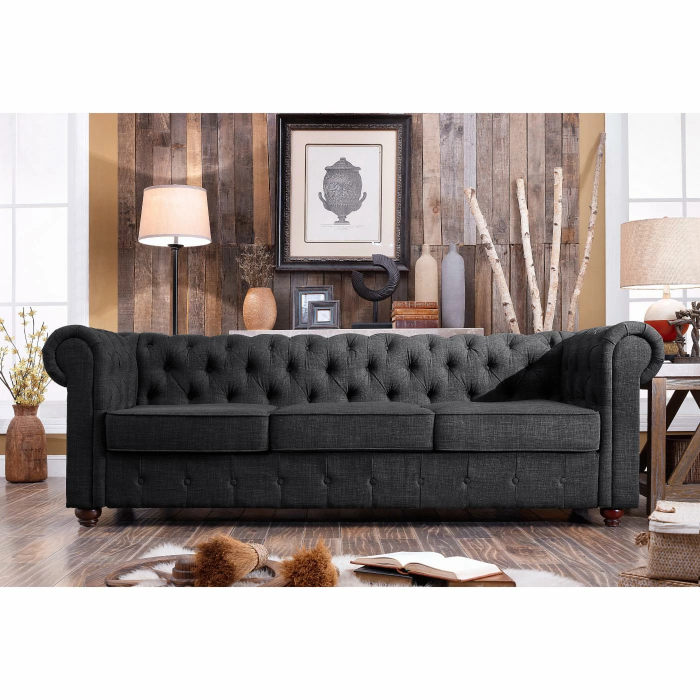 Cheapest π Sofas Rosevera Quitaque Tufted Chesterfield Sofa β€οΈ - Image 6