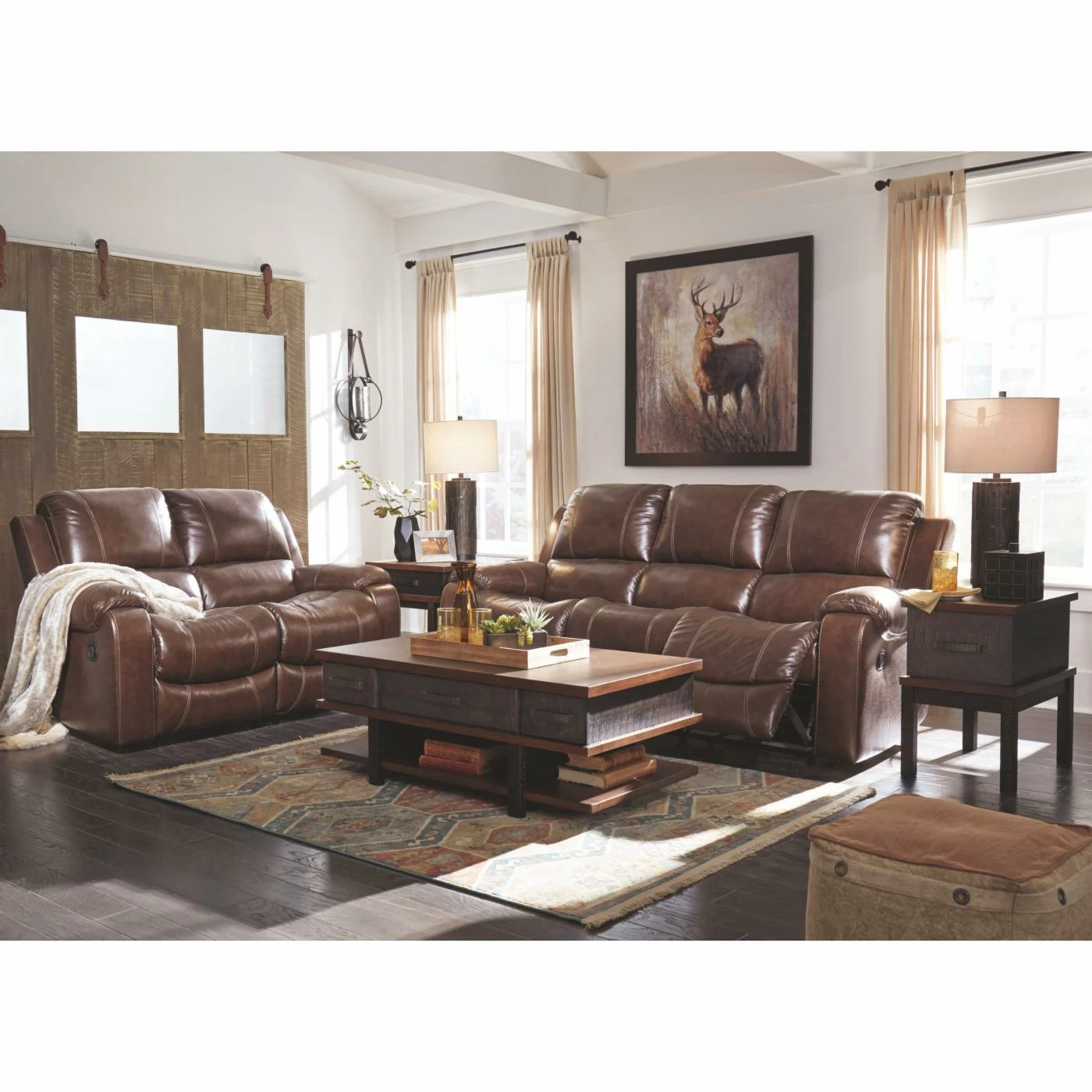 Discount 🎁 Sofas Signature Design By Ashley Rackingburg Reclining Sofa 🛒 - Image 9