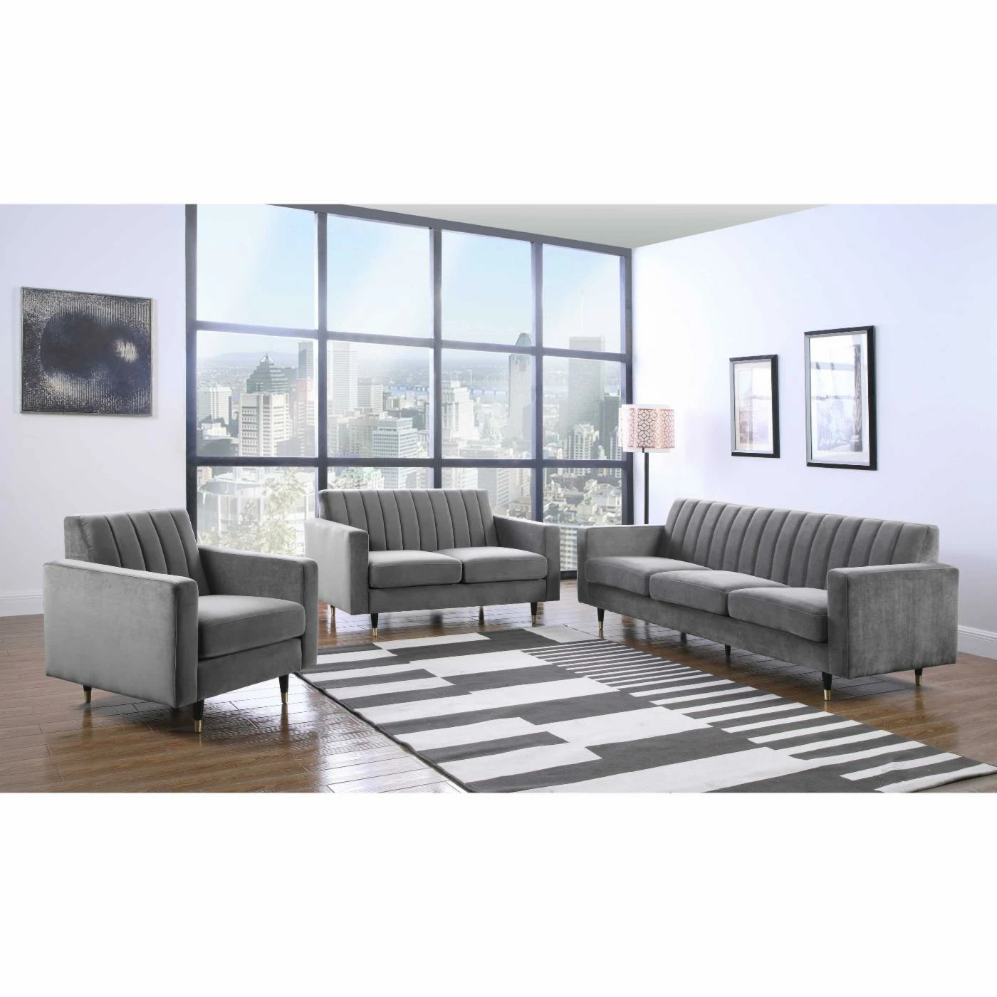 Deals ✔️ Sofas Meridian Furniture Inc Lola Upholstered Sofa ✔️ - Image 9