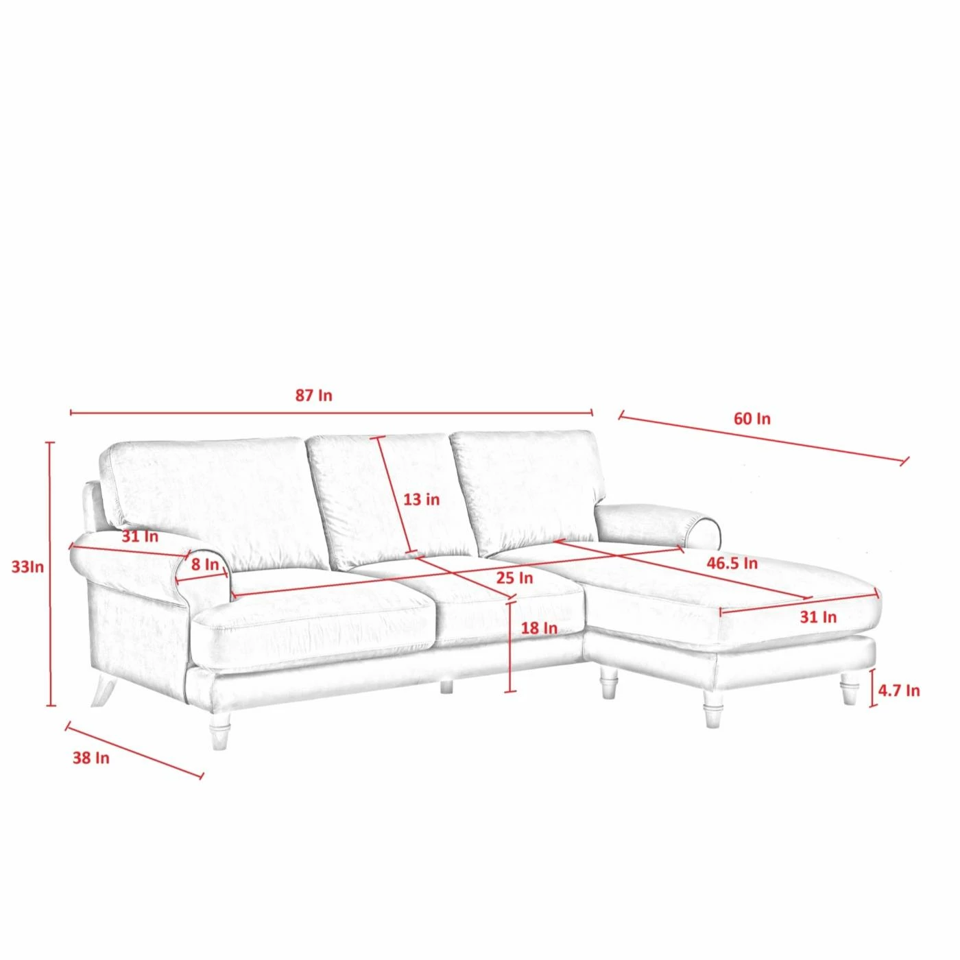 Buy 𧨠Sofas Shabby Chic Yvette Chase Upholstered Sofa π - Image 9