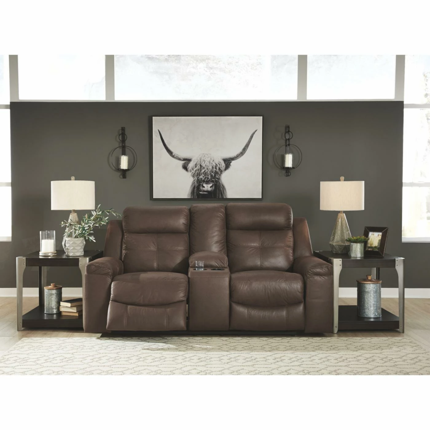 New ๐ Loveseats Signature Design By Ashley Jesolo Reclining Loveseat ๐งจ - Image 3