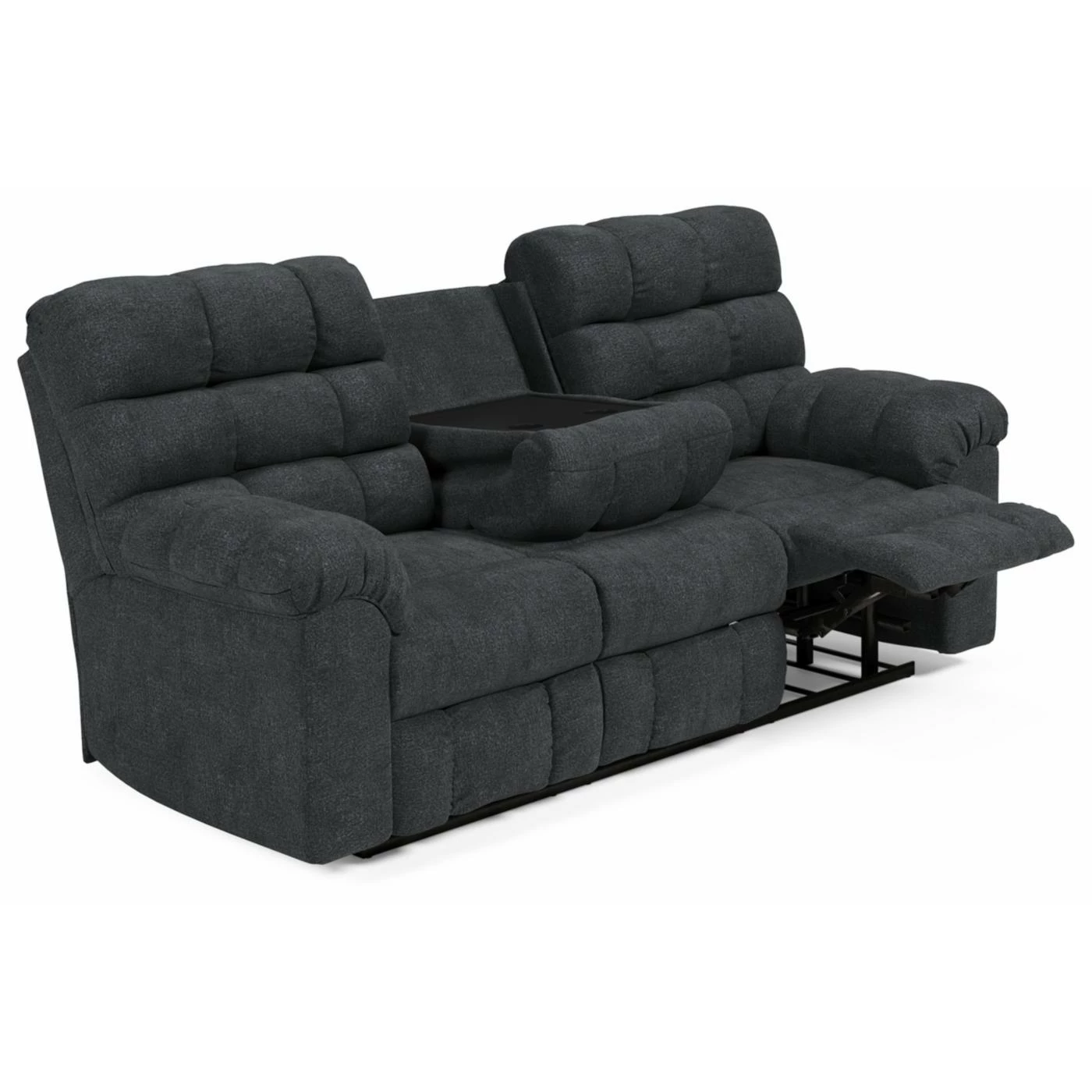 Deals ⌛ Sofas Signature Design By Ashley Wilhurst Reclining Sofa With Drop Down Table 💯 - Image 3