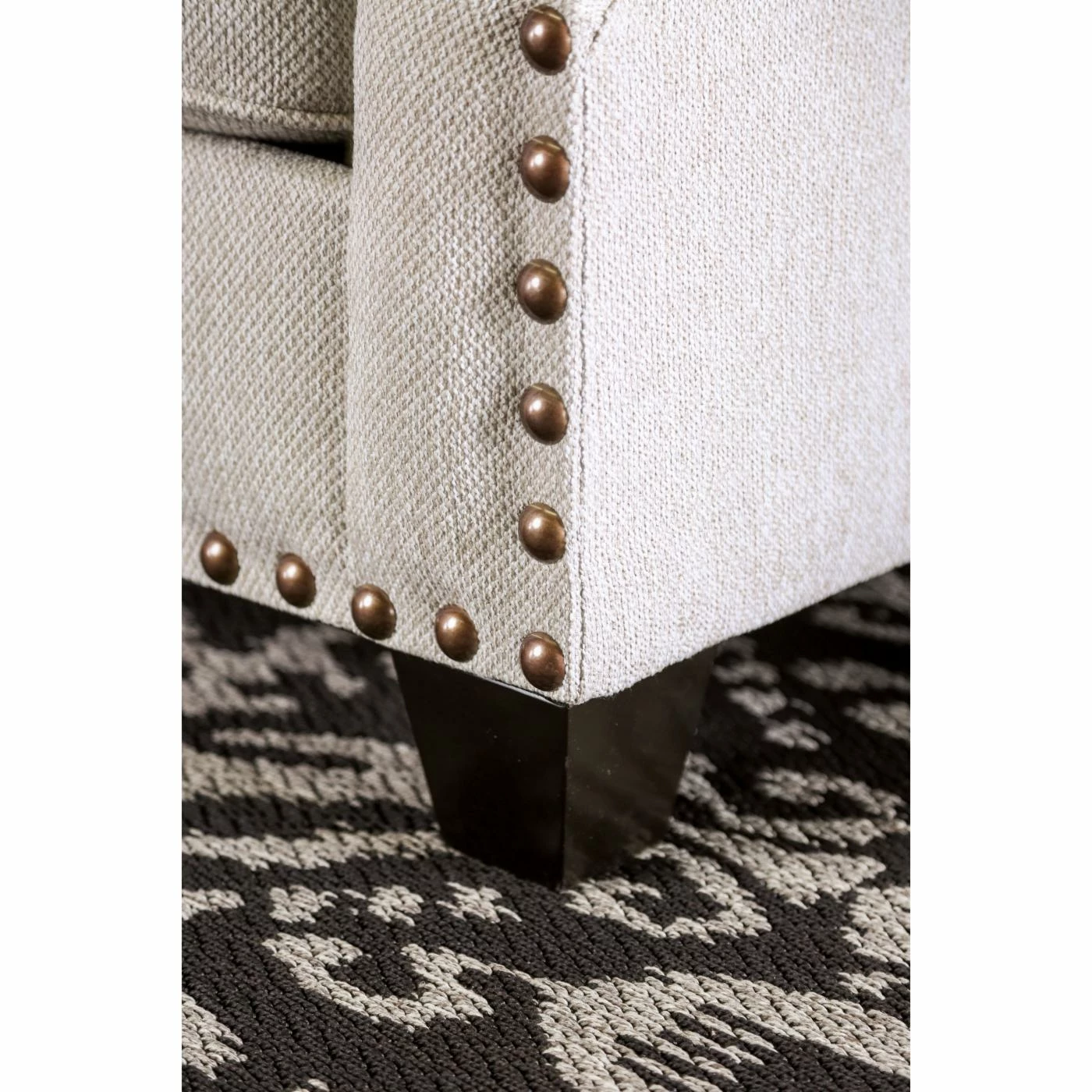 Budget โค๏ธ Loveseats Furniture Of America Langston Contemporary Chenille Loveseat โญ - Image 3