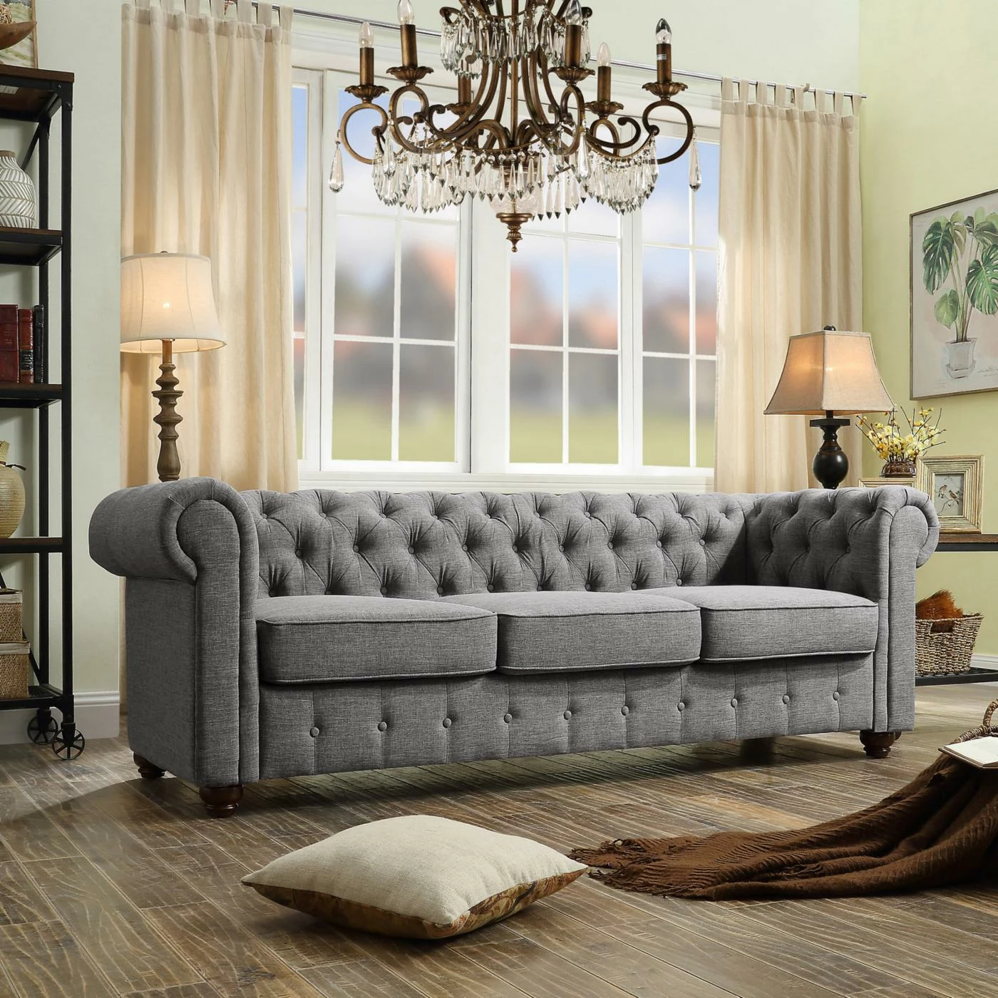 Cheapest π Sofas Rosevera Quitaque Tufted Chesterfield Sofa β€οΈ - Image 3