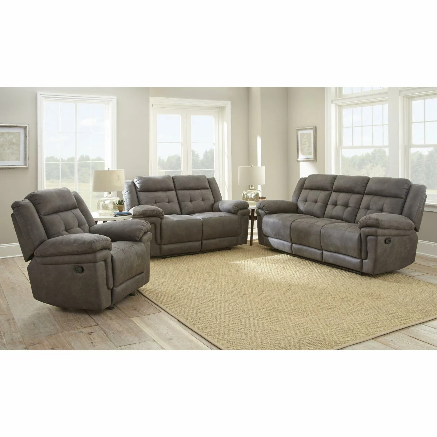 Hot Sale 🥰 Loveseats Steve Silver Co. Anastasia Recliner Loveseat 😍 - Image 3