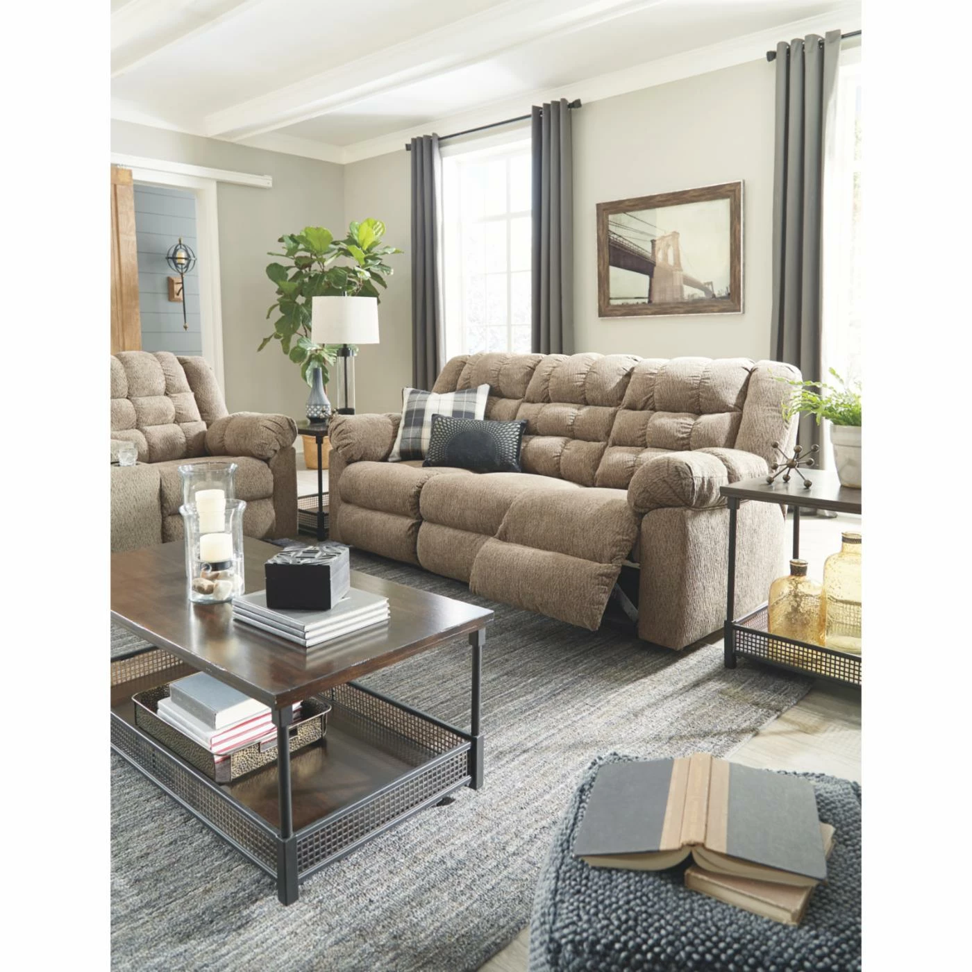 Best Sale ✨ Sofas Signature Design By Ashley Workhorse Reclining Sofa 🔥 - Image 2