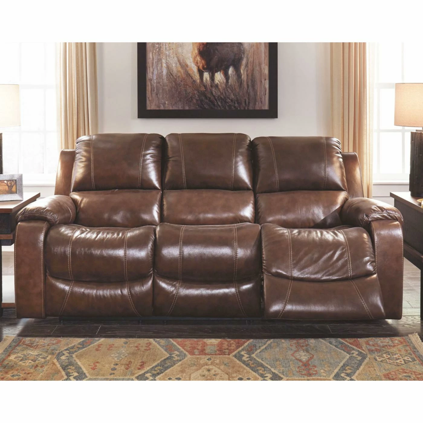 Discount 🎁 Sofas Signature Design By Ashley Rackingburg Reclining Sofa 🛒 - Image 2