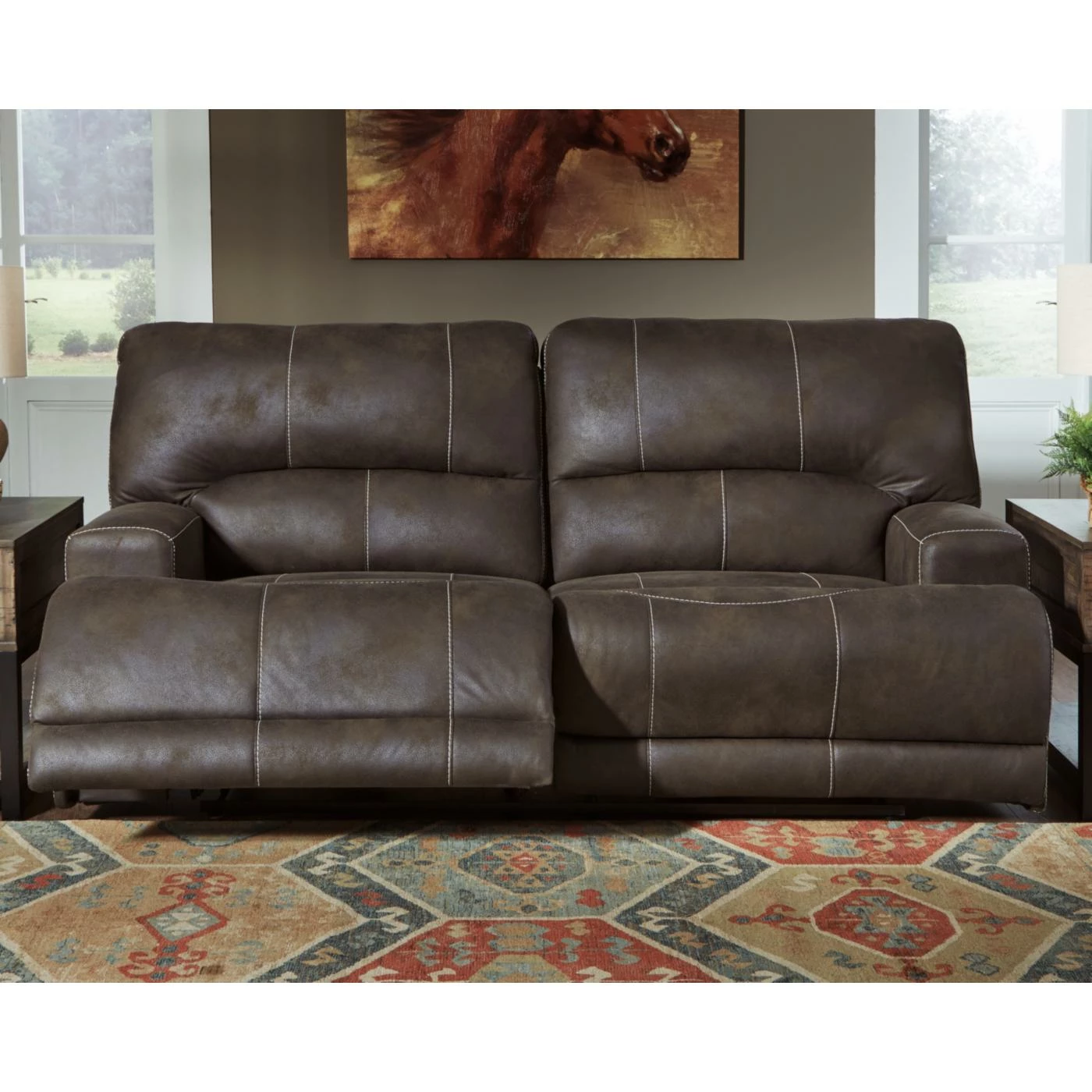 Best Pirce π Sofas Signature Design By Ashley Kitching 2 Seat Power Reclining Sofa With Adjustable Headrest β - Image 2