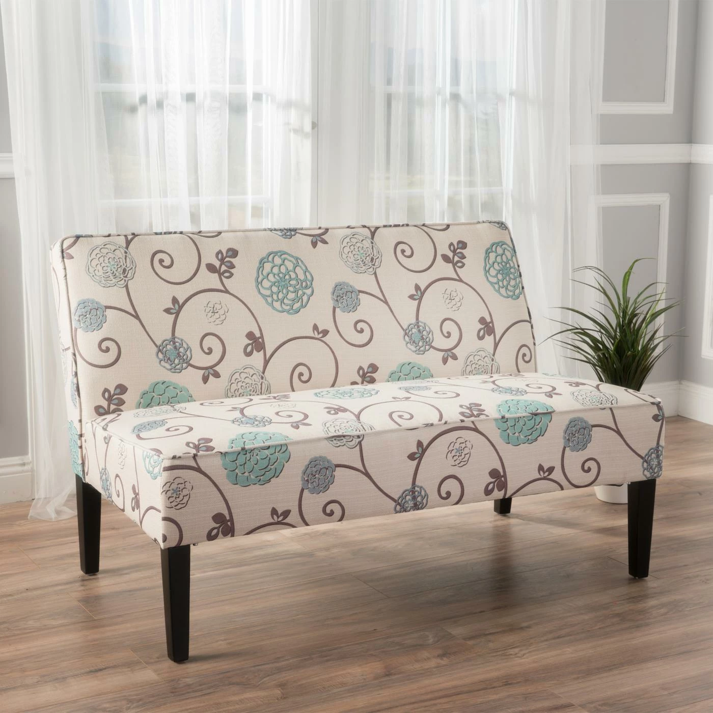Flash Sale β Best Selling Home Loveseats Dejon Floral Upholstered Armless Loveseat β¨ - Image 2