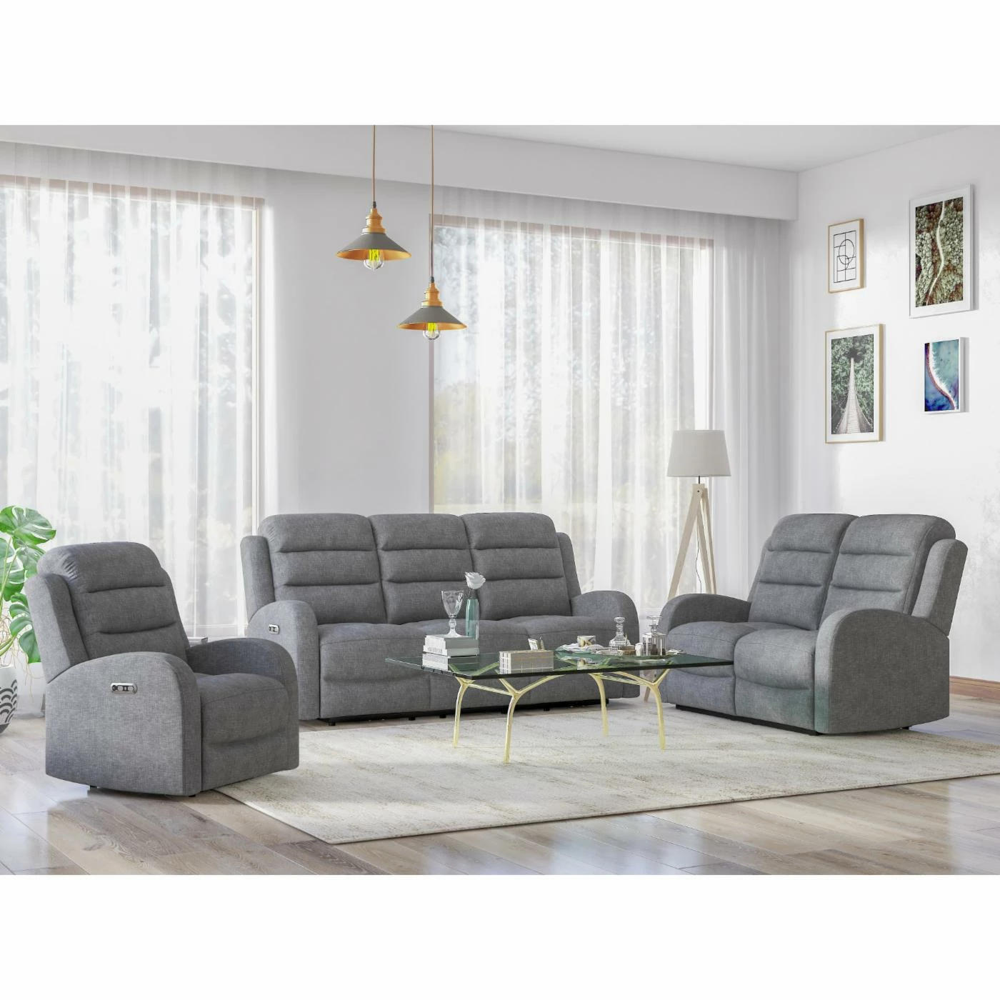 Best Sale π Wallace & Bay Sofas Wallace & Bay Marshall Dual Power Reclining Sofa βοΈ - Image 2
