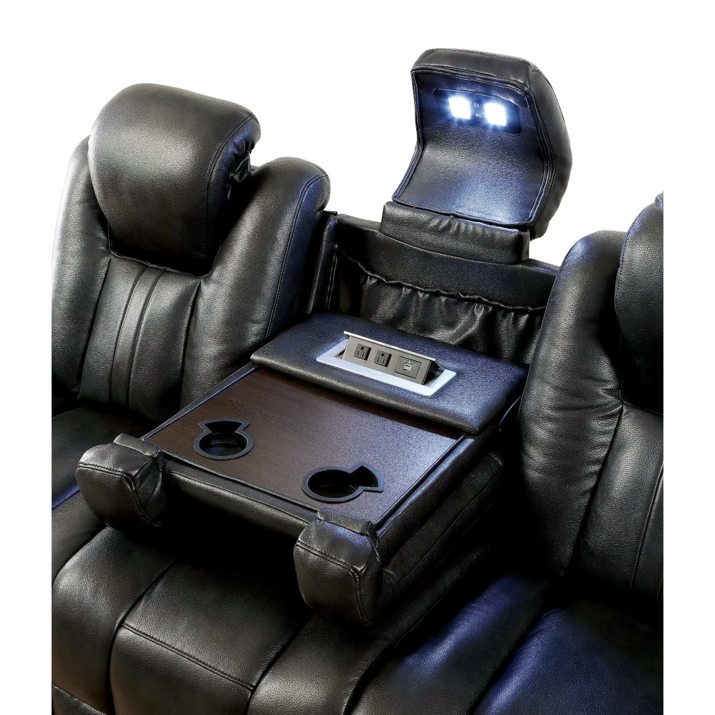 Best deal 🔥 Sofas Furniture Of America Somarr Contemporary Style Leatherette Recliner Sofa 🔔 - Image 2