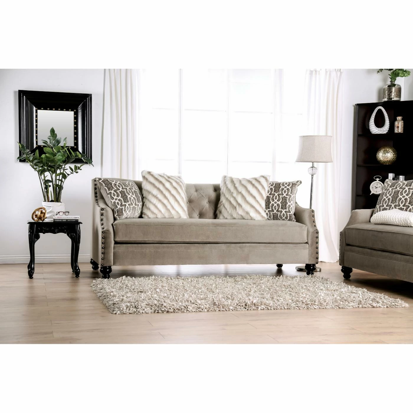 Promo π₯° Sofas Furniture Of America Markham Tufted Sofa π - Image 2