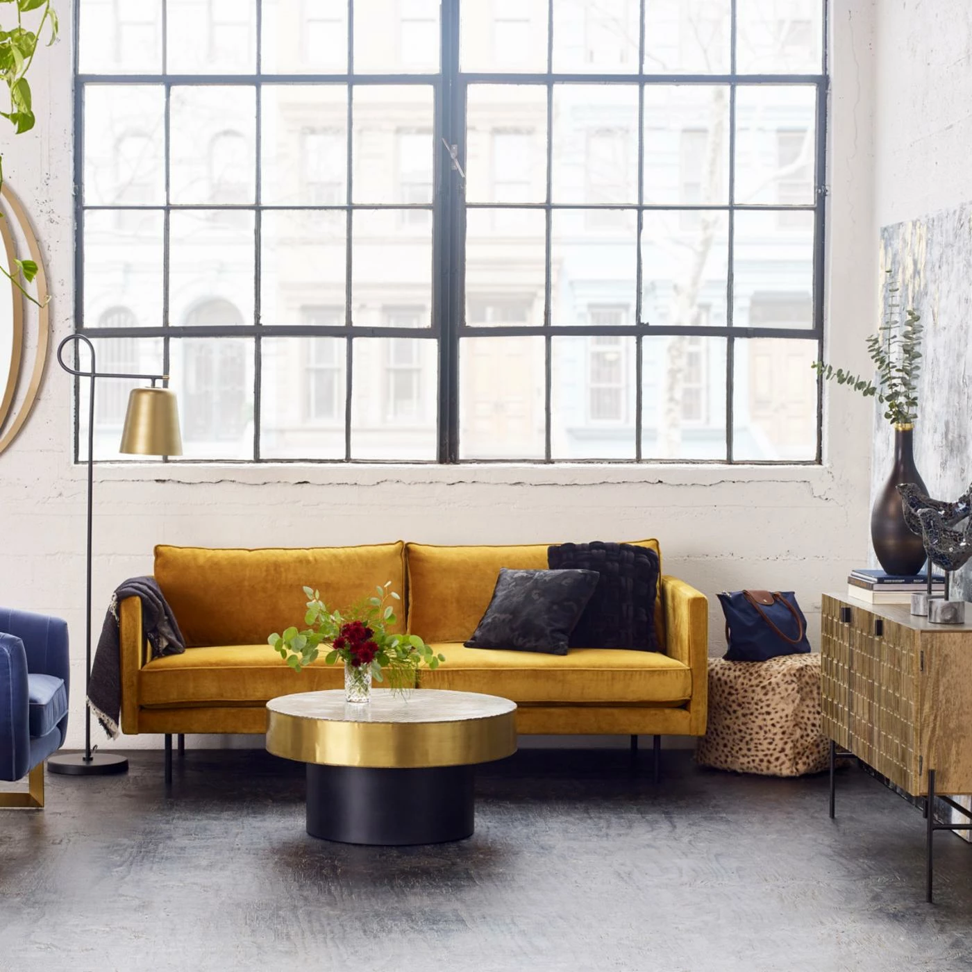 Best Pirce 😍 Sofas Moes Home Collection Raphael Velvet Sofa 👏 - Image 2