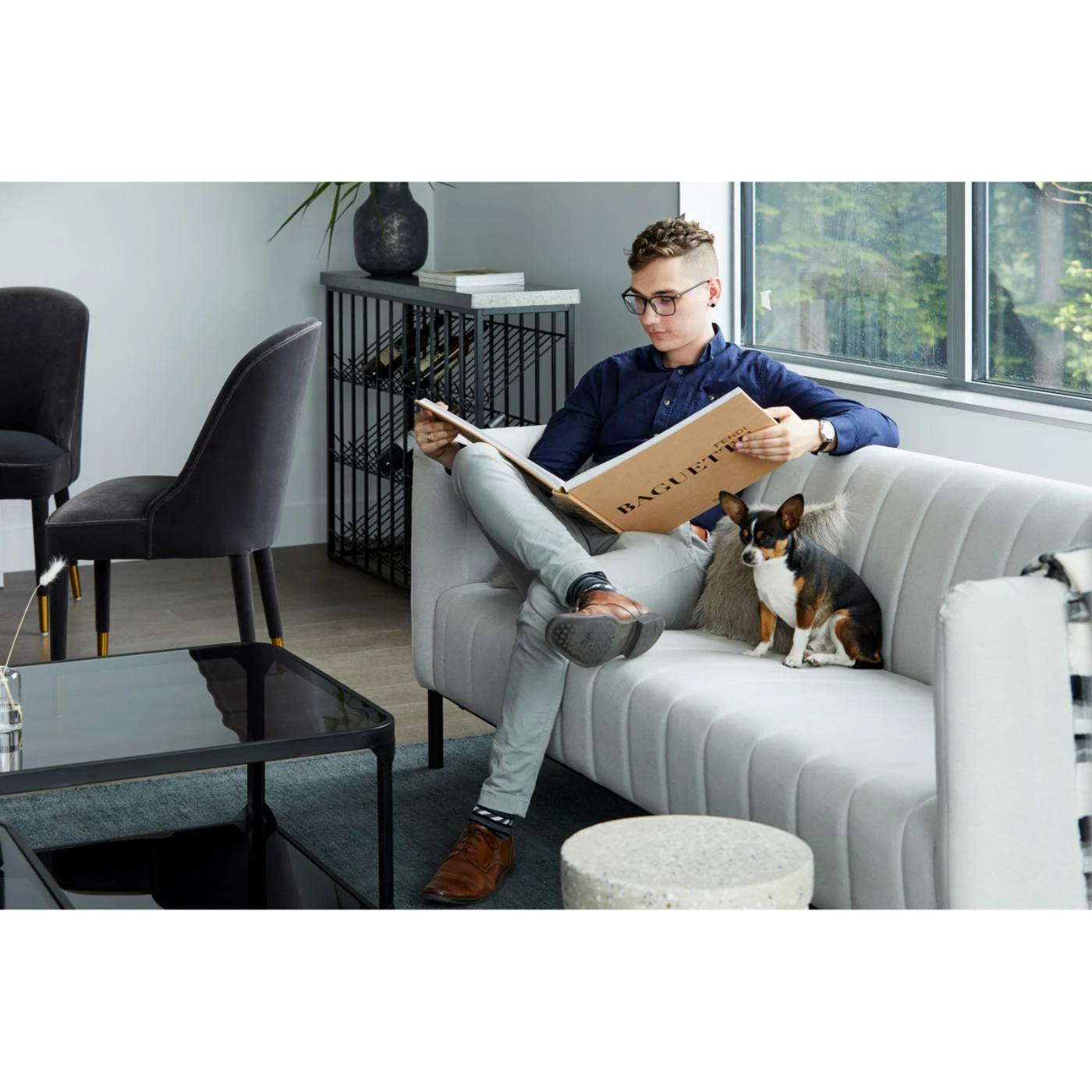 Best Sale ๐งจ Sofas Moes Home Collection Jaxon Fabric Sofa ๐งจ - Image 2