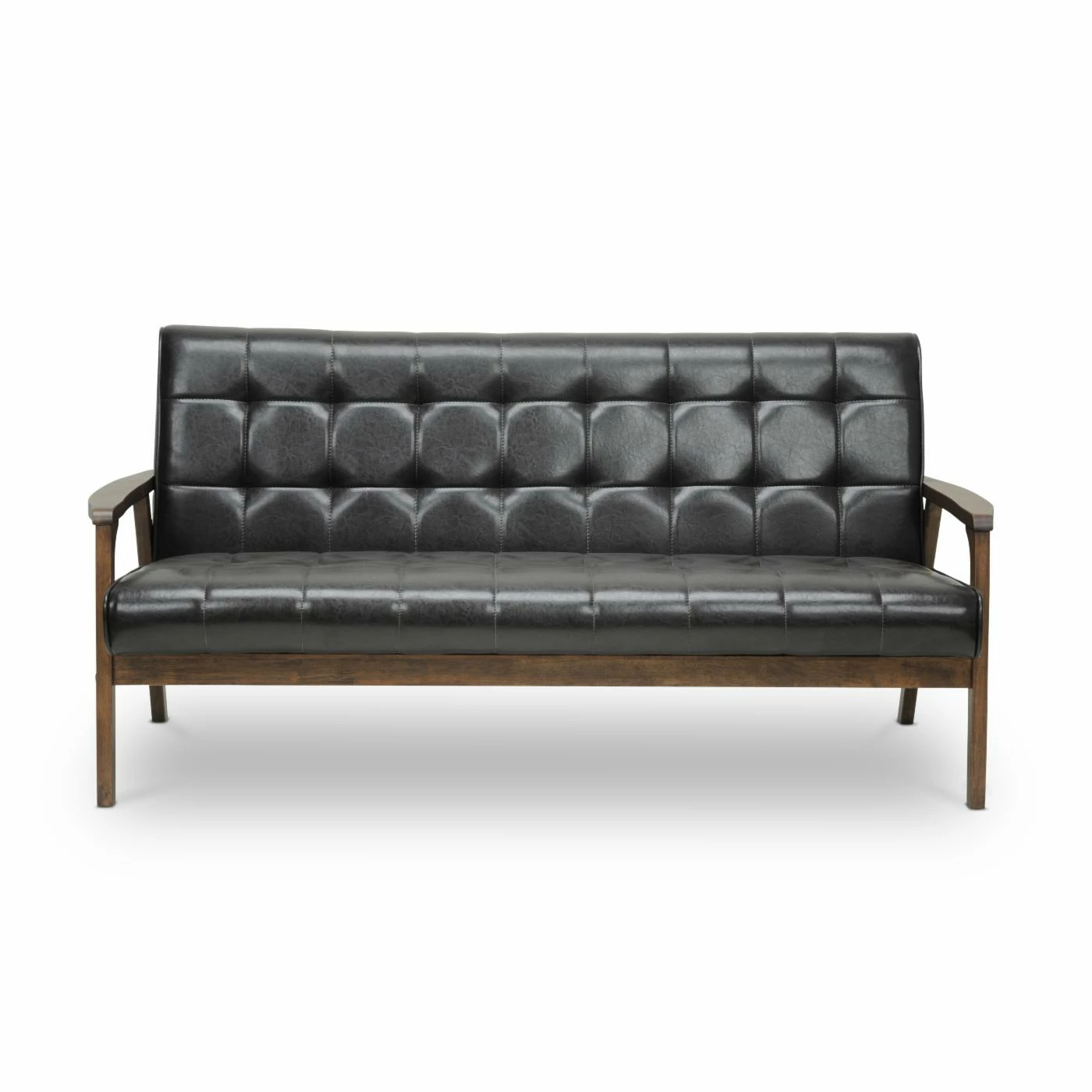 Discount π Sofas HN Home Casagrande Mid-Century Modern Sofa - Brown βοΈ - Image 2