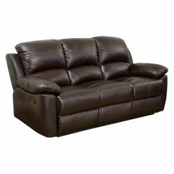 Best Pirce ⌛ Sofas Abbyson Western Top Grain Leather Reclining Sofa - Brown 🔔