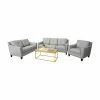 Brand new 🔔 Sofa Sets Abbyson Claire 3 Piece Leather Sofa Set ⌛