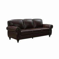 Discount ๐ Sofas Abbyson Malabar Leather Sofa ๐ฏ