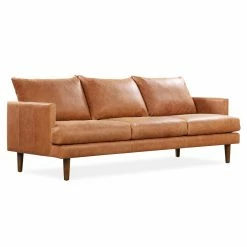 Budget 🔥 Poly & Bark Sofas Poly & Bark Girona Leather Sofa 🛒