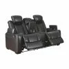 Wholesale 👍 Loveseats Signature Design By Ashley Party Time Power Reclining Loveseat With Console And Adjustable Headrest 👍