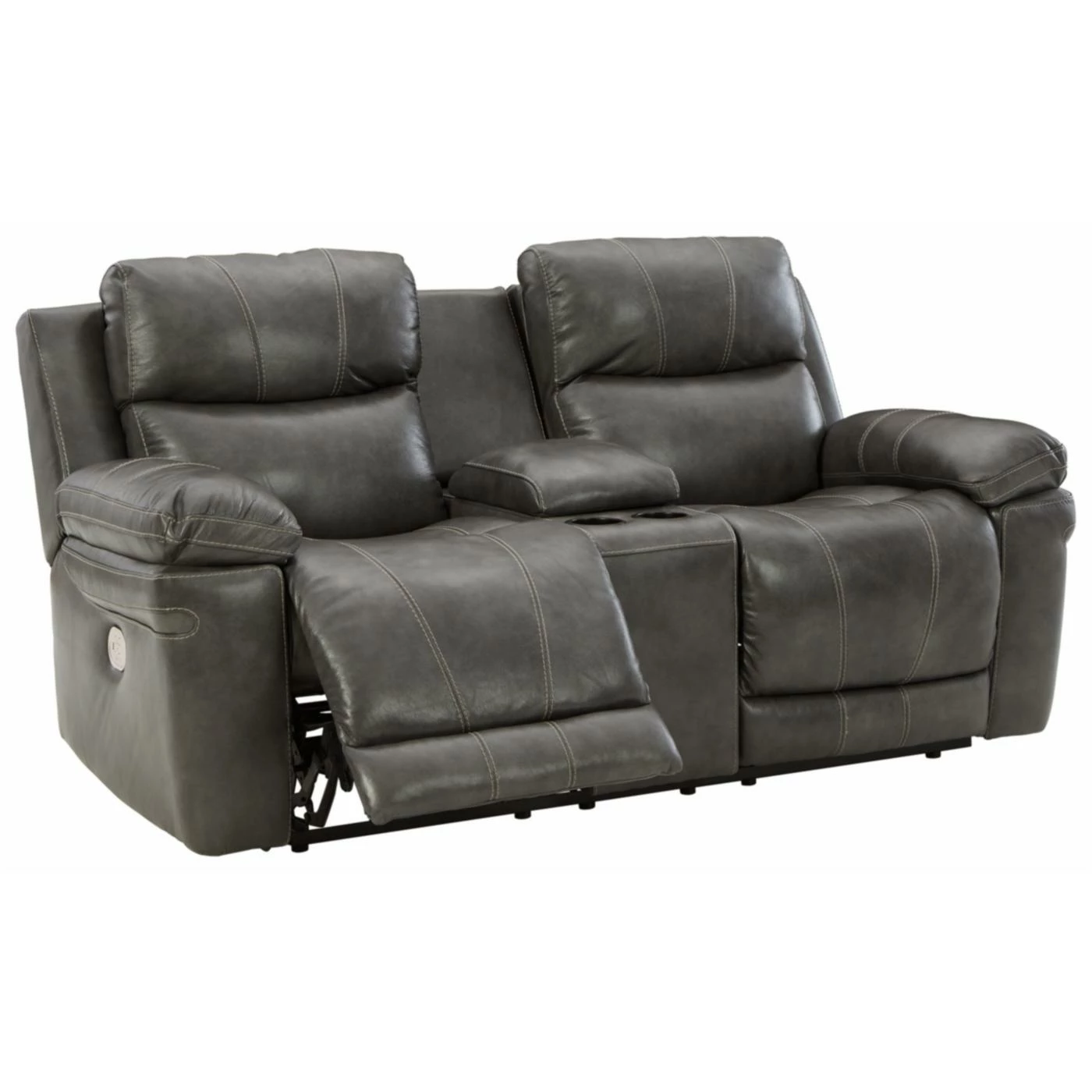 Cheapest 👍 Loveseats Signature Design By Ashley Edmar Power Reclining Loveseat With Adjustable Headrest 👍