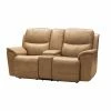 Best Pirce 💯 Loveseats Barcalounger Kaden Leather Power Reclining Console Loveseat ❤️