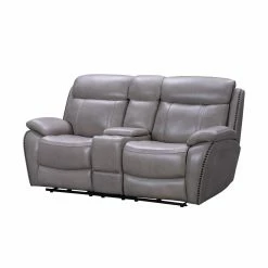 Best Pirce 🥰 Loveseats Barcalounger Sandover Leather Power Reclining Console Loveseat 😉