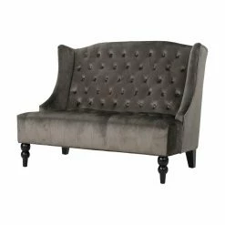 Promo 💯 Best Selling Home Loveseats Leora Tufted Wing Back Loveseat ❤️