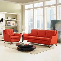 Best reviews of ๐ Sofa Sets Modway Beguile 2 Piece Upholstered Fabric Living Room Sofa Set ๐