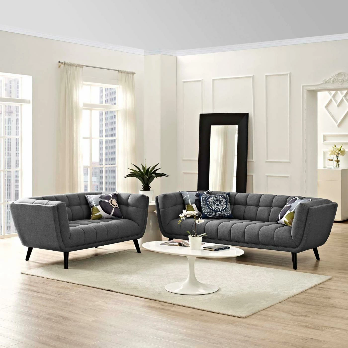 Buy ๐ Sofa Sets Modway Bestow 2 Piece Fabric Sofa And Loveseat Set ๐