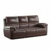 Top 10 ✔️ Wallace & Bay Sofas Wallace & Bay Teddy Leather Dual Power Reclining Sofa 🛒