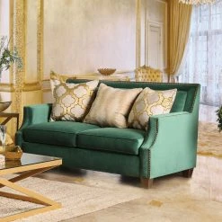 Buy ❤️ Loveseats Furniture Of America Odette Transitional Style Microfiber Loveseat 🔔