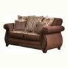 Best Sale 🧨 Loveseats Furniture Of America Sala Traditional Style Fringe Accent Pillow Loveseat ✨