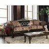 Hot Sale 😀 Sofas Furniture Of America Robertson Traditional Burgundy Sofa 🎉