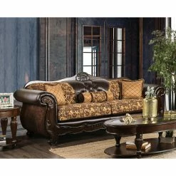 Top 10 🛒 Sofas Furniture Of America Robertson Traditional Tan Sofa 😍
