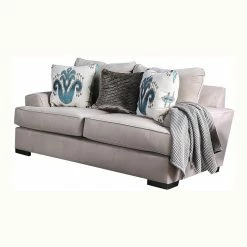 Wholesale 👍 Loveseats Furniture Of America Nicholas Contemporary Light Gray Chenille Loveseat 😀