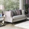 Flash Sale 🌟 Loveseats Furniture Of America Selena Contemporary Gray Tuxedo Loveseat ✔️
