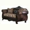 Cheap 🔥 Loveseats Furniture Of America Robertson Traditional Light Brown Loveseat 🎁